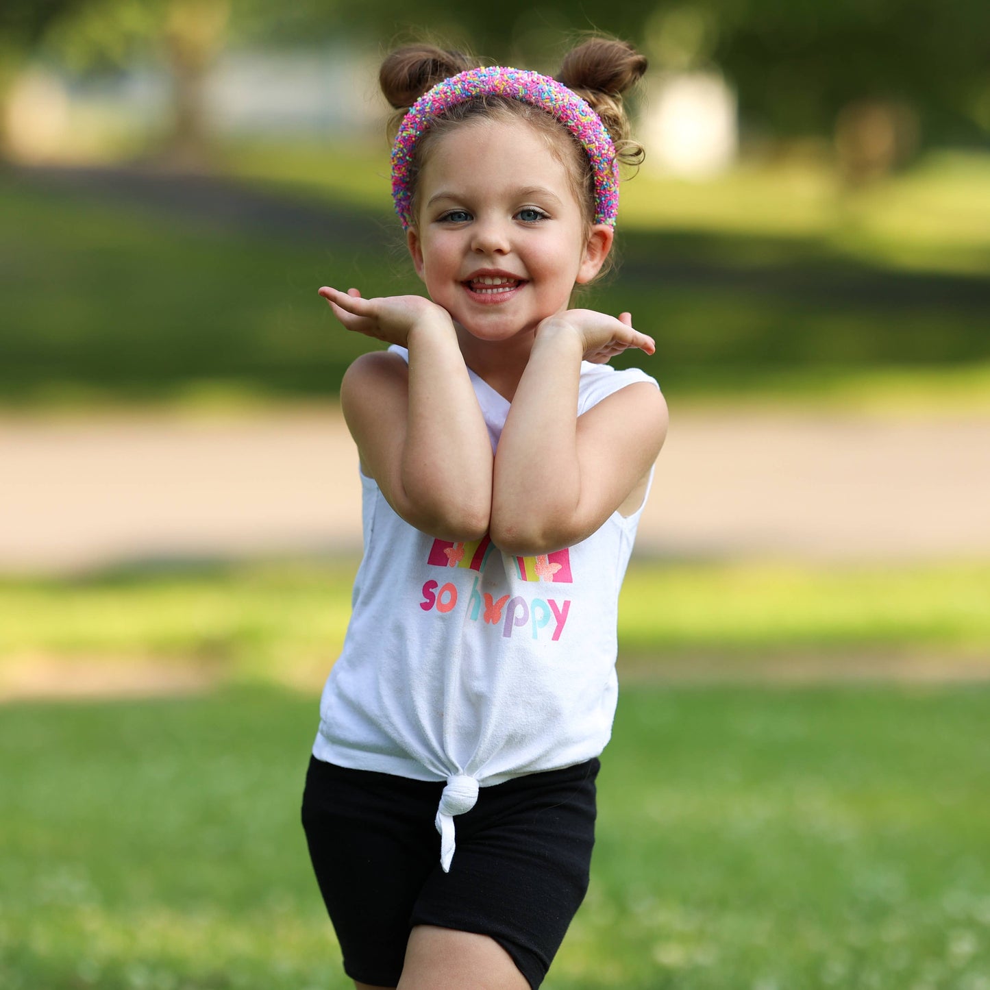 Rainbow Confetti Sprinkles Headband