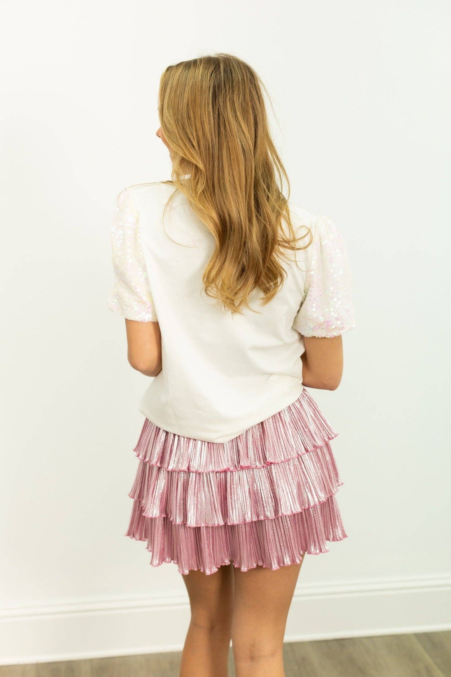 Adult Women's Festive Forest on Princess Top, White