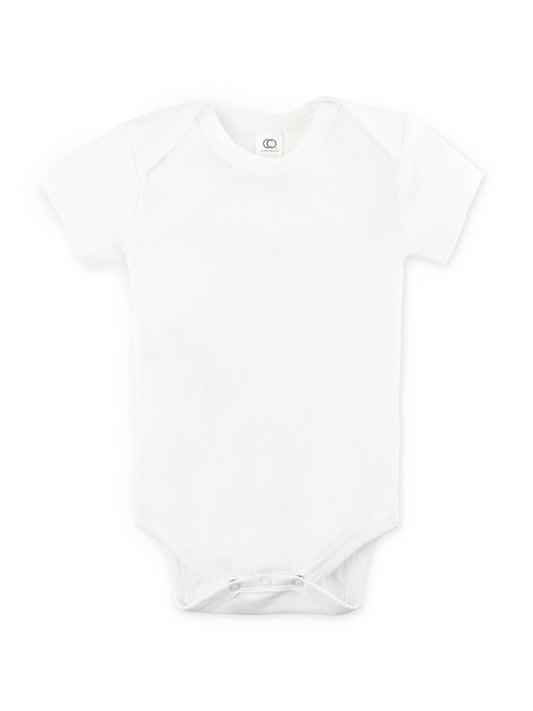 Colored Organics - Organic Baby Short Sleeve Classic Bodysuit - White