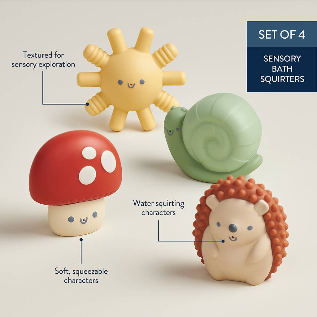 Itzy Ritzy | Itzy Squirt™ 4-pack of Soft Bath Toys