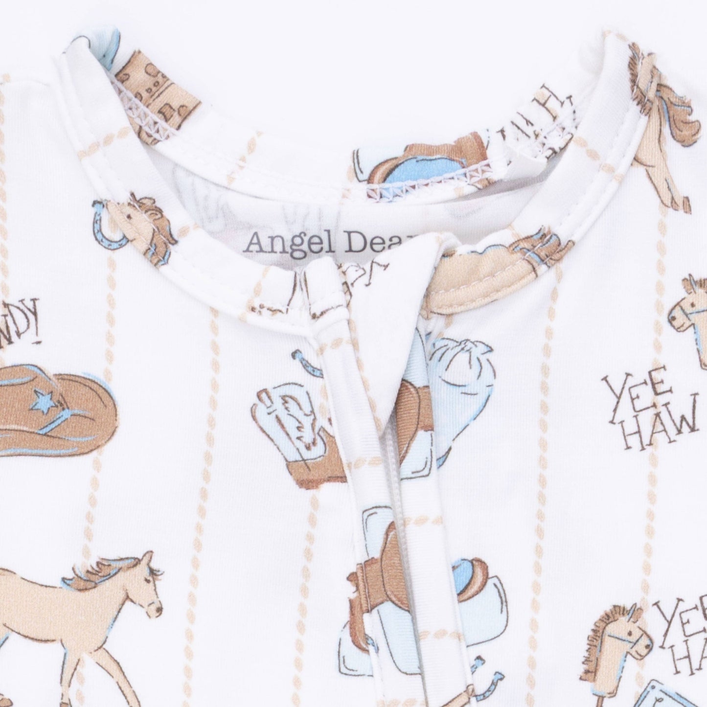 Angel Dear | Cowboy Nursery - 2 Way Zipper Footie