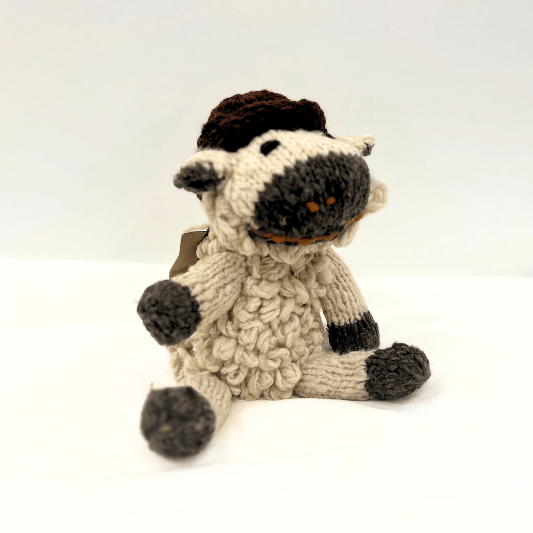 Organic Wool Knit Buddy  | Sawyer the Sheep