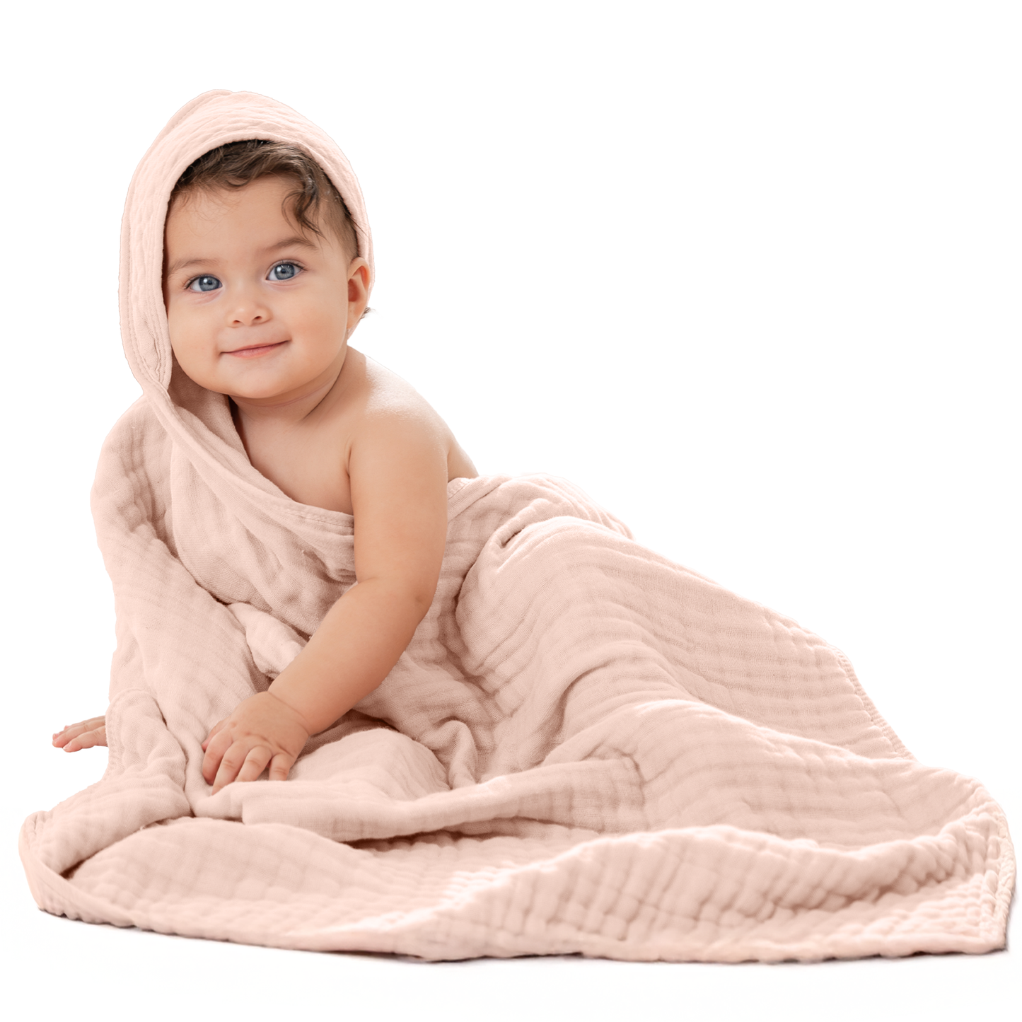 6 Layer Muslin Hooded Towel