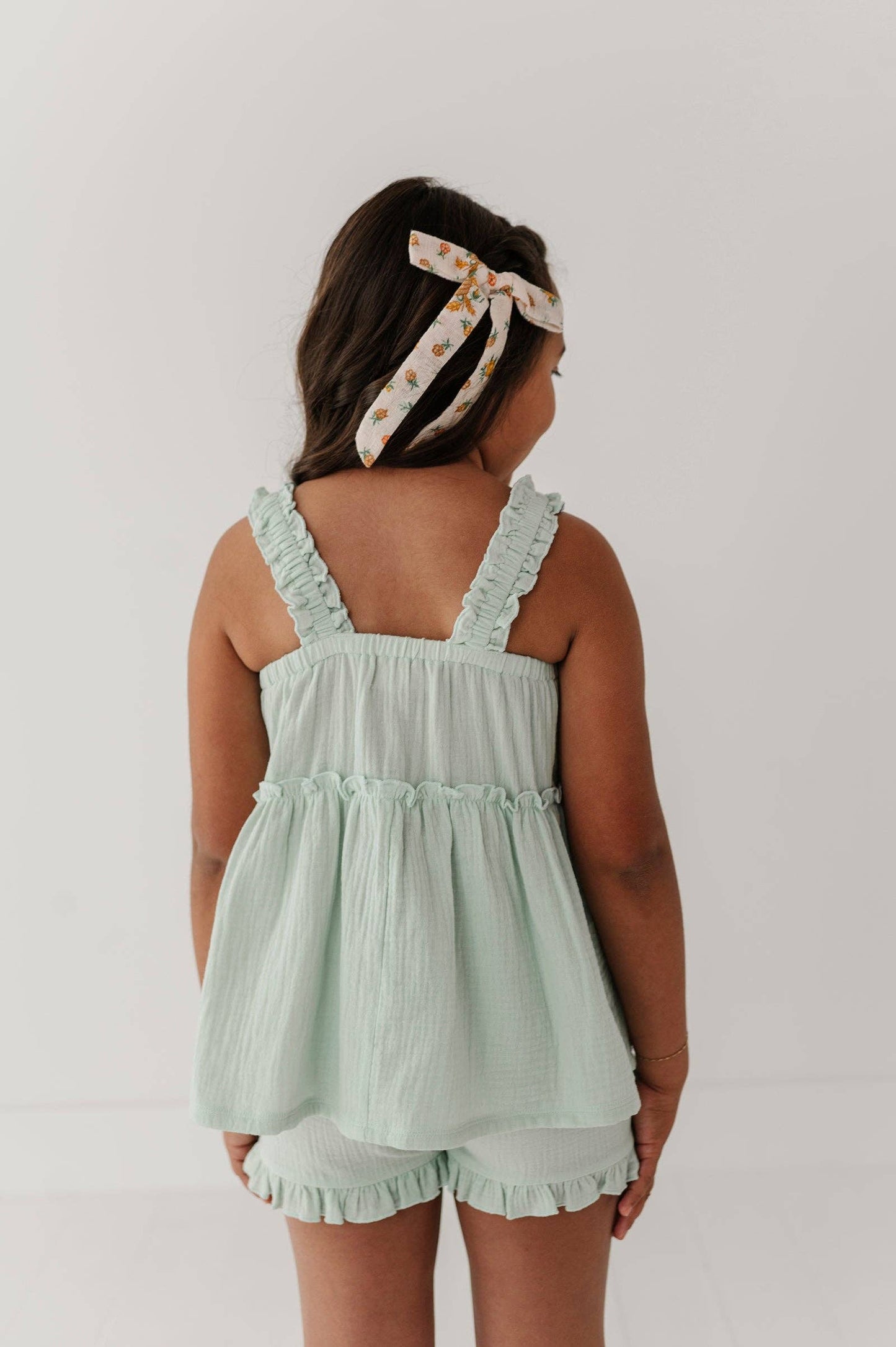 Avery & Alexander Ruffle Gauze Tank