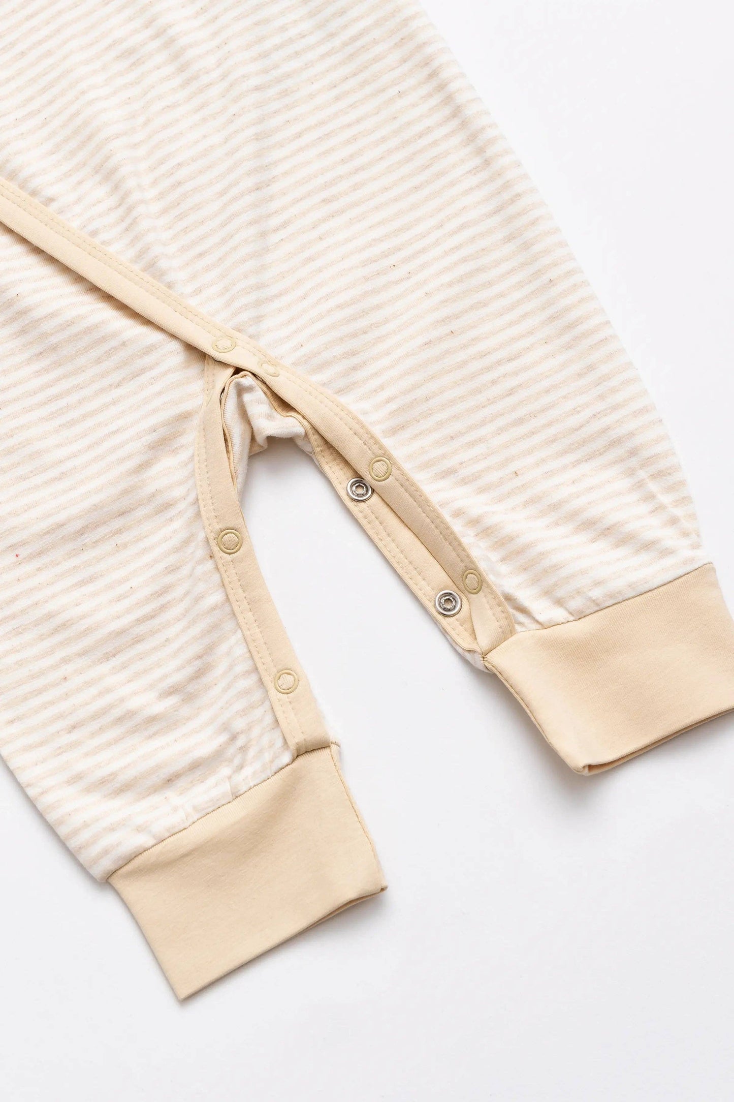 Cream French Stripe Kimono One-Piece
