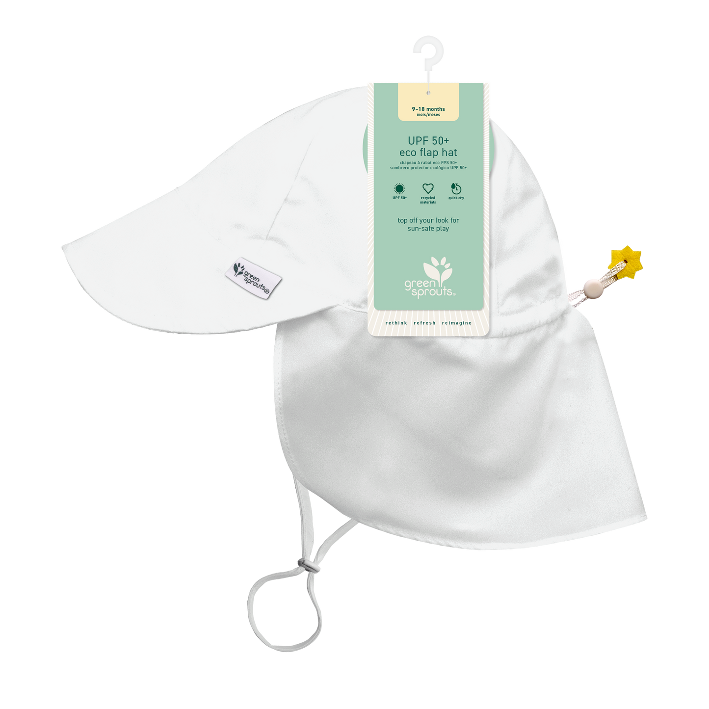 UPF50+ Eco Flap Kids Sun Hat
