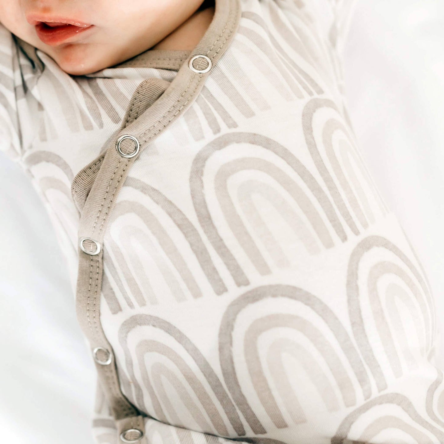 Copper Pearl | Newborn Knotted Gown - Bliss