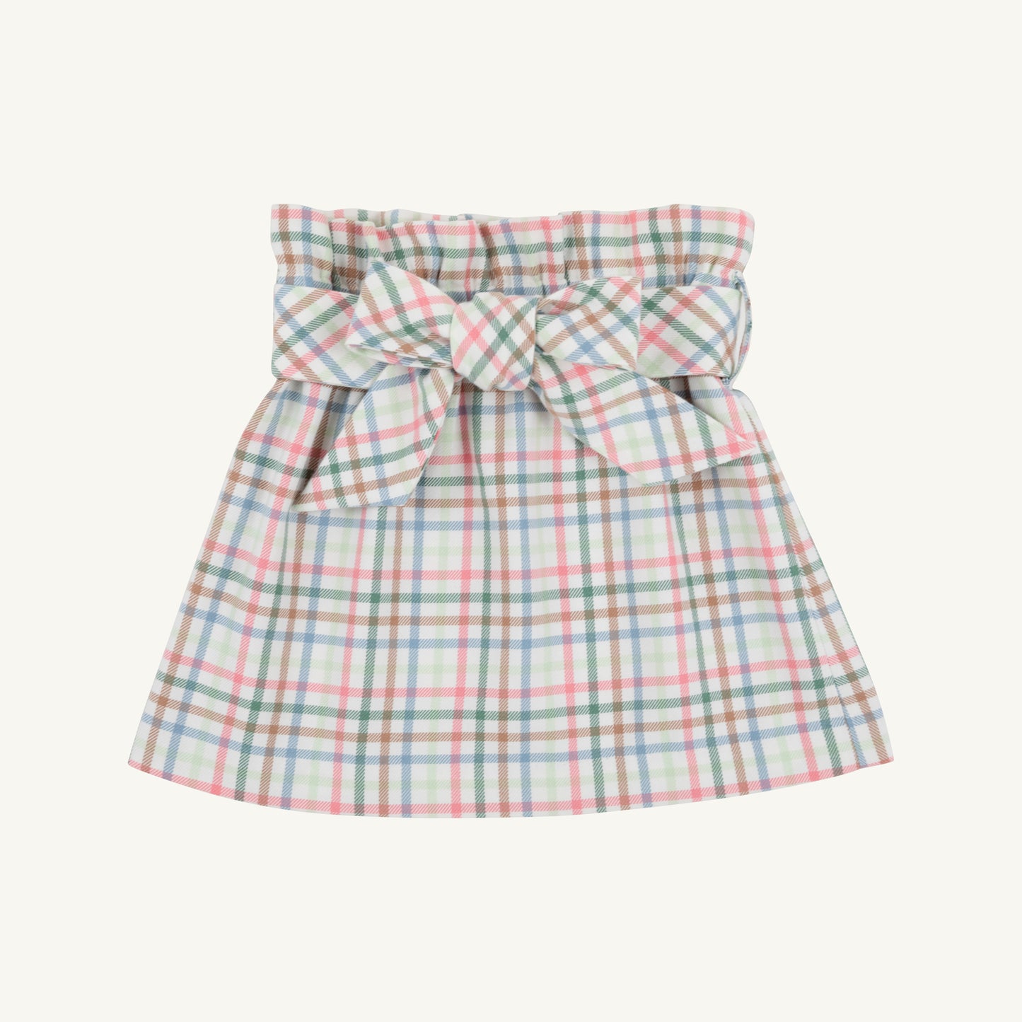 TBBC | Beasley Bow Skirt (Woven Yarn) - Manalapan Plaid