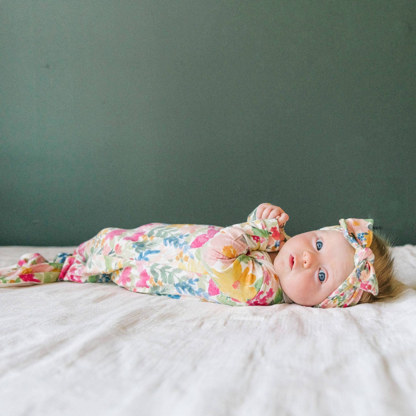 Copper Pearl | Newborn Knotted Gown - Lark