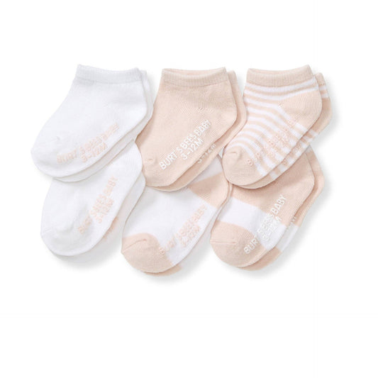 Baby Ankle Socks 6 Pack - Ranunculus | Organic Cotton