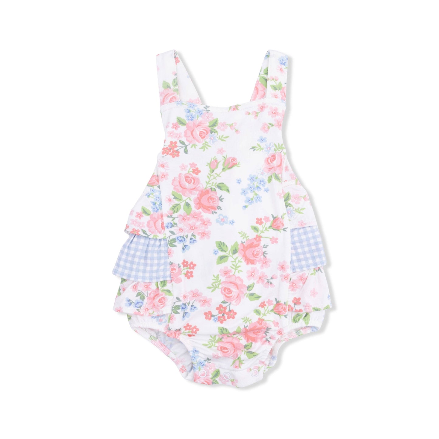 Angel Dear | Cute Little Roses - Ruffle Sunsuit