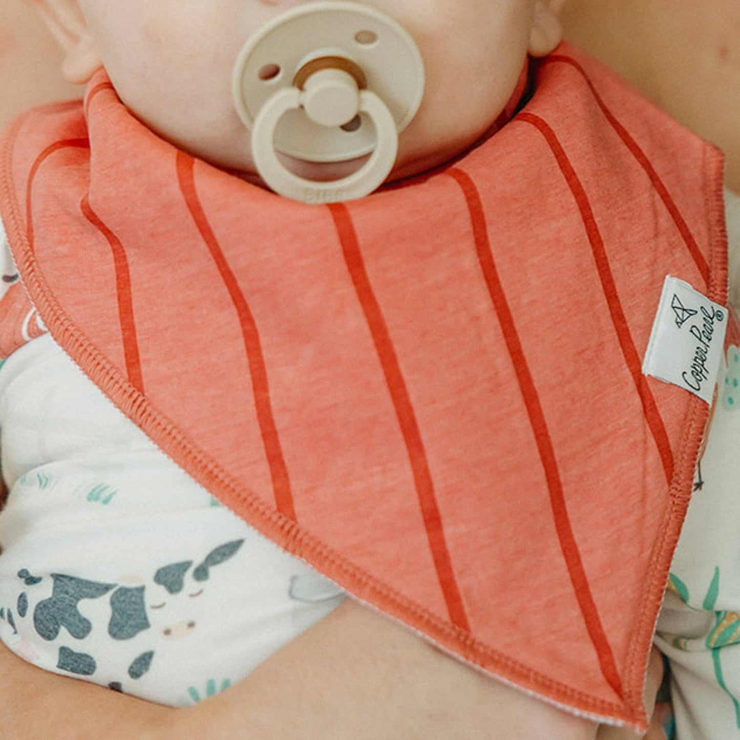 Copper Pearl | 4 Pack Baby Bandana Bibs - Farmstead