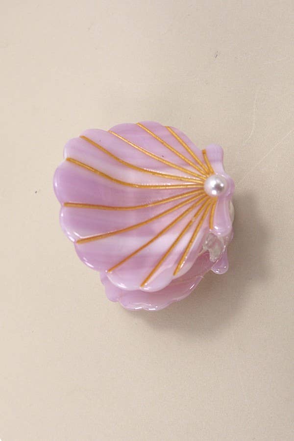 Coastal Whisper Seashell Claw Clips