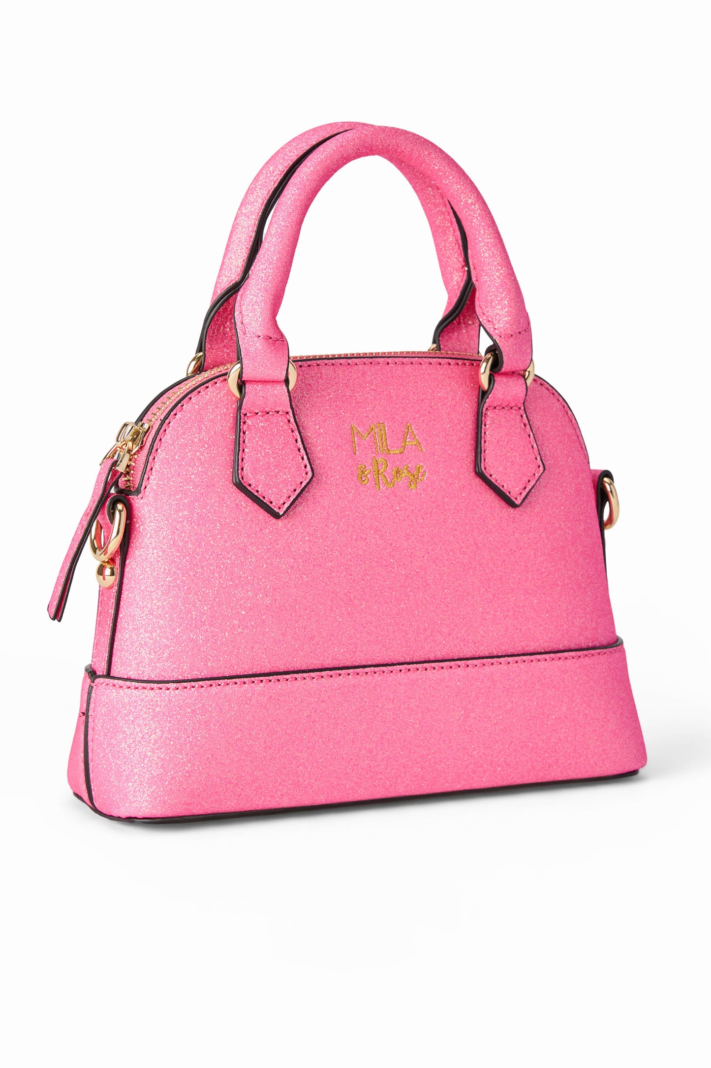 Mila & Rose - Neon Pink Glitter Girl's Crossbody Purse