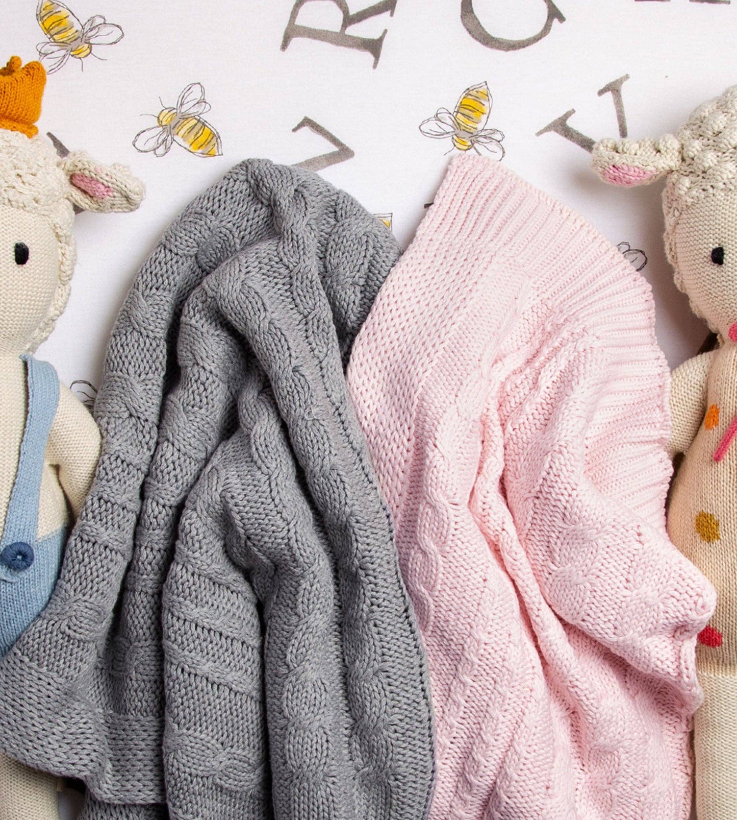 Burt's Bees Baby - Cable Knit Stroller Blanket