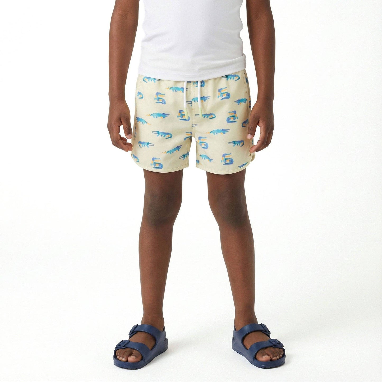 Andy & Evan - Kids Swim Trunk | Lime Gator
