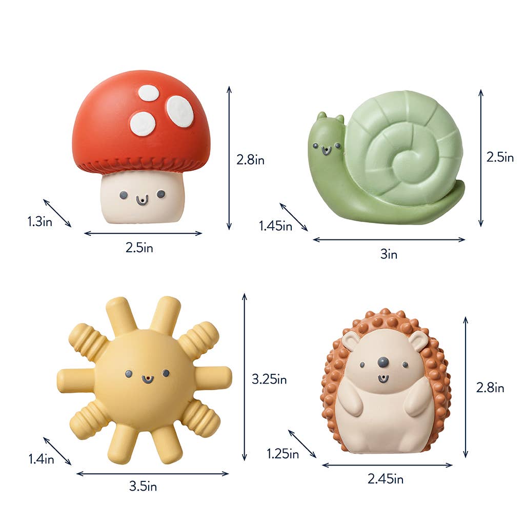 Itzy Ritzy | Itzy Squirt™ 4-pack of Soft Bath Toys