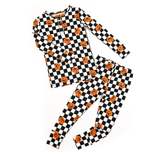 Merlin Pumpkin Two Piece Pajamas