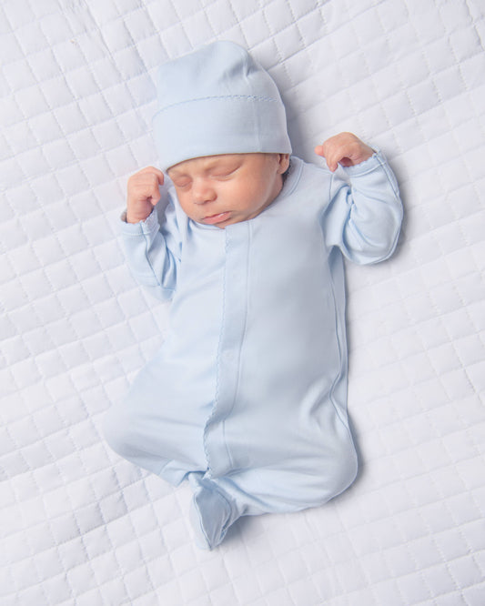 Magnolia Baby | Essentials Solid Blue Footie