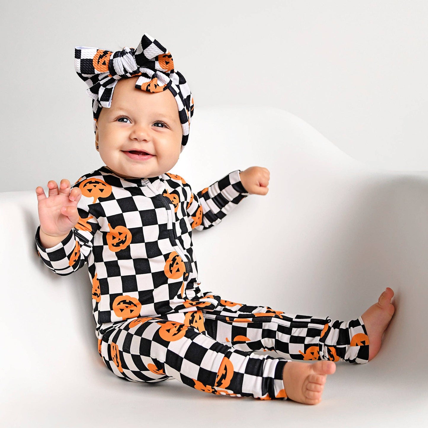 Merlin Pumpkin Zip Romper