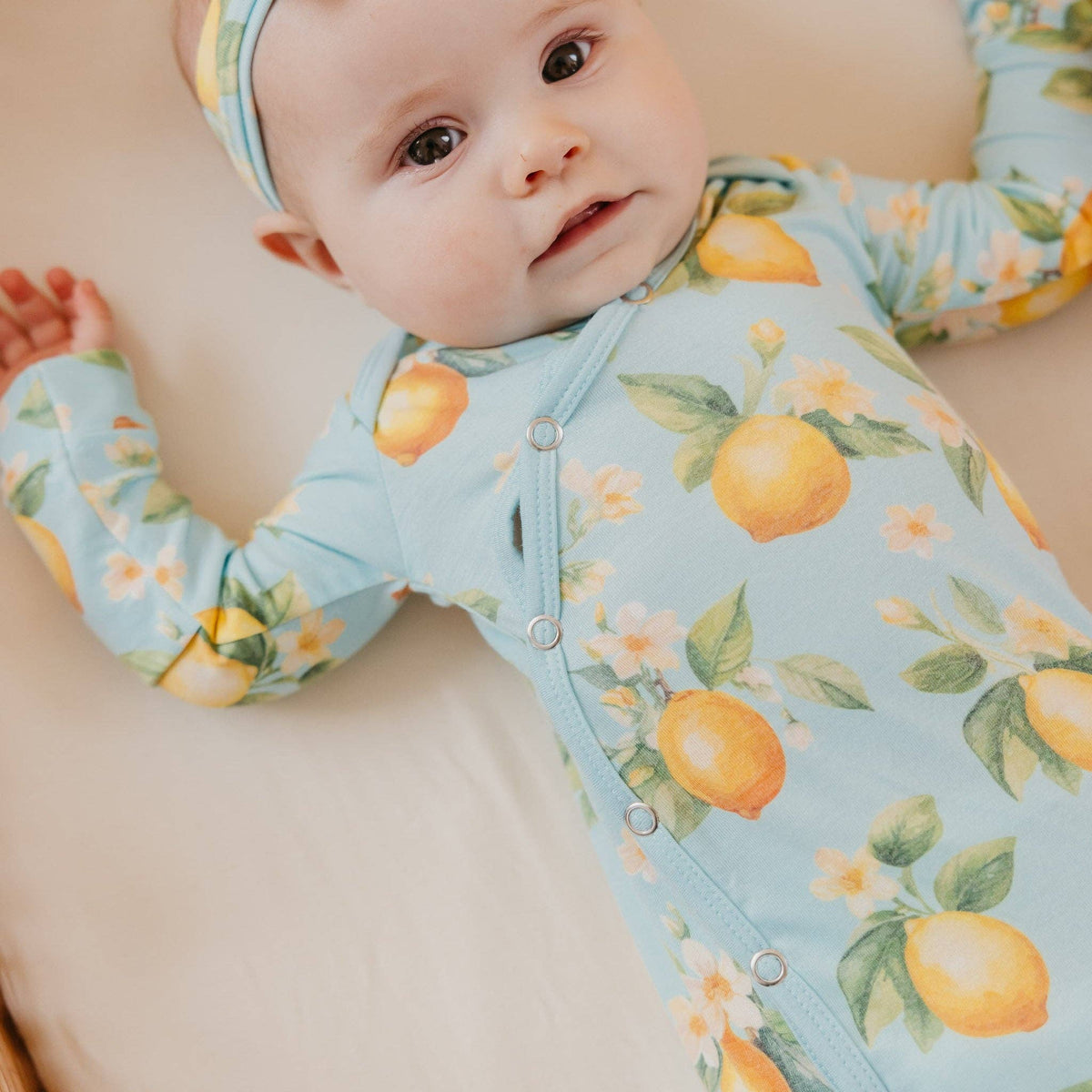 Copper Pearl | Newborn Knotted Gown - Melody