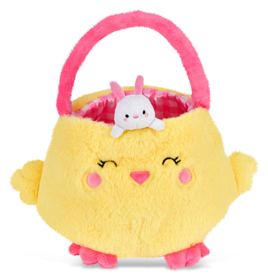 Iscream -  Hoppy Chick Basket Plush