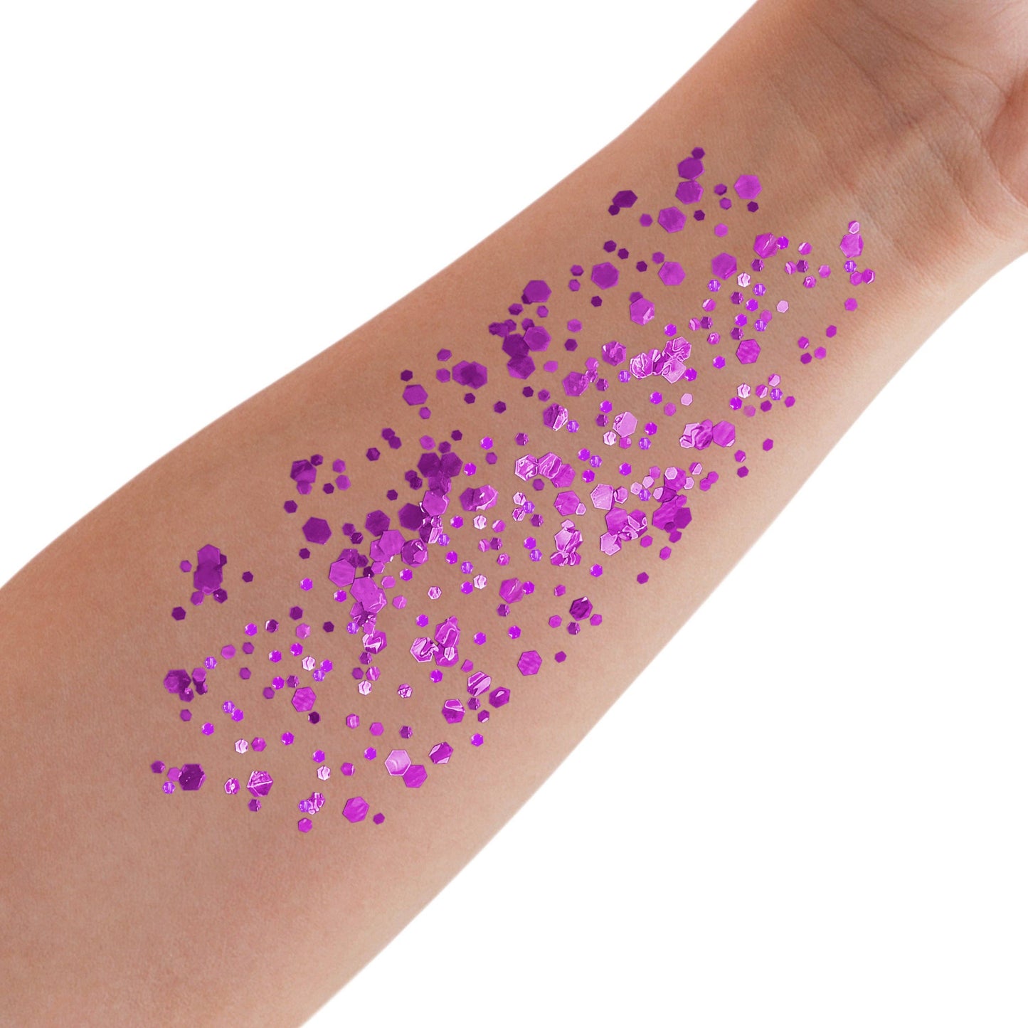 Piggy Paint - Chunky Confetti Glitter Gel - Neon Purple