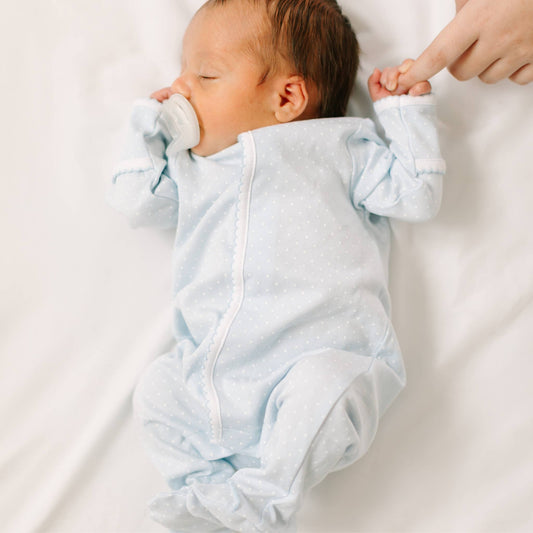 Magnolia Baby | Simply Sweet Footie - Light Blue