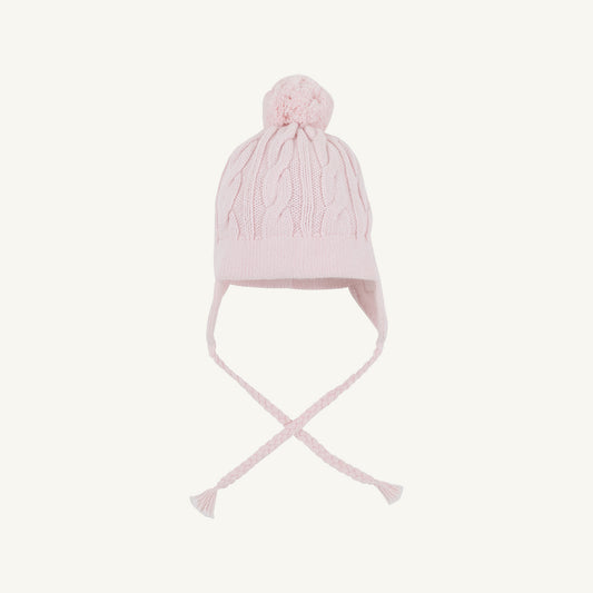 TBBC | Parrish Pom Pom Hat (Cable Knit) - Palm Beach Pink