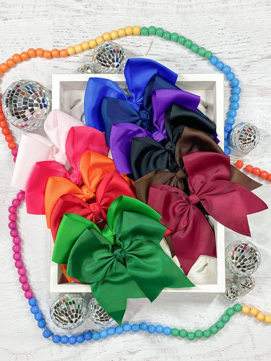 6" Cheer/Dance Bow - Alligator Clip