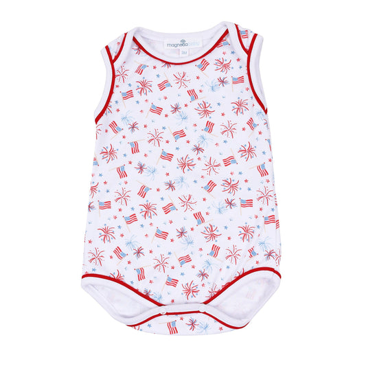Magnolia Baby | A Sparkly Fourth Print Bodysuit