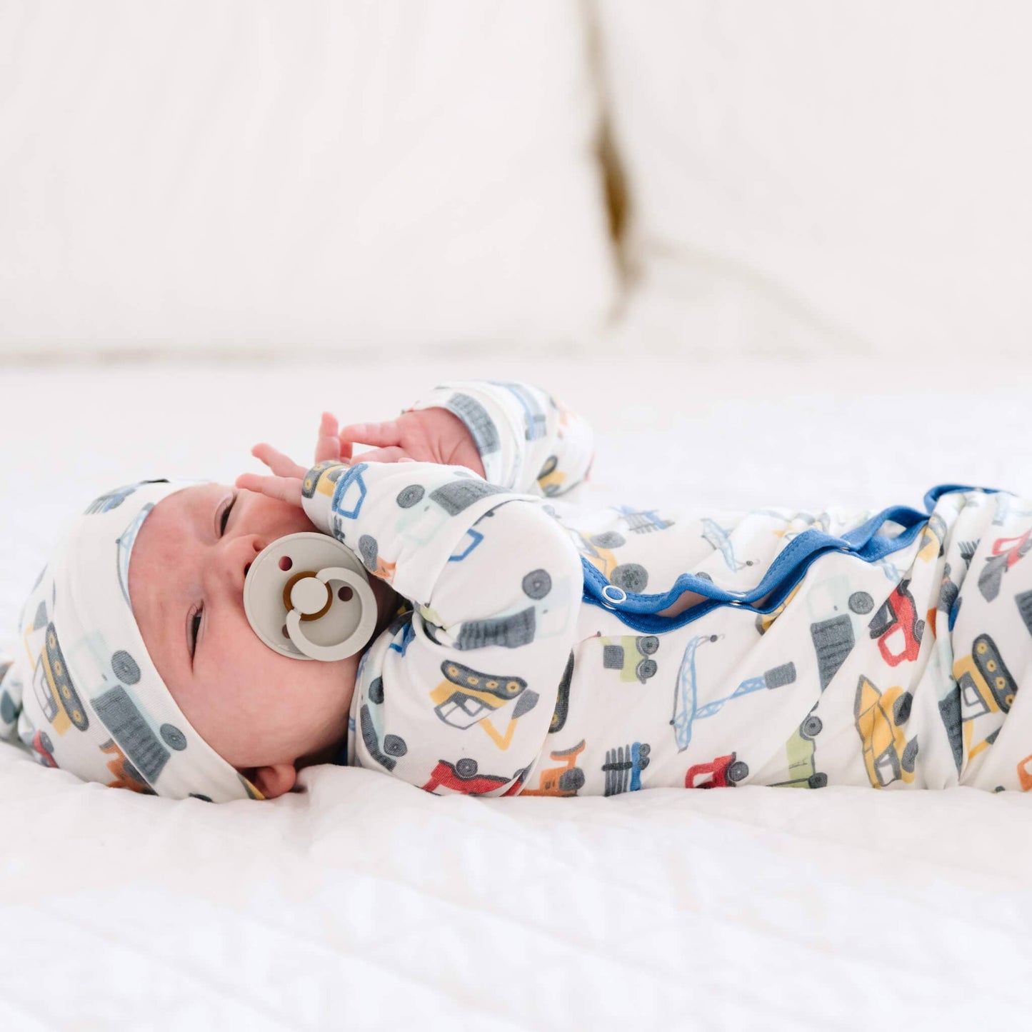 Copper Pearl | Newborn Knotted Gown - Diesel