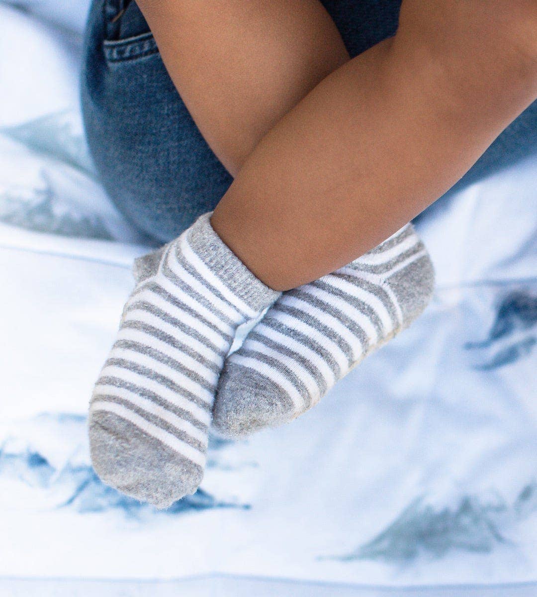 Baby Ankle Socks 6 Pack - Heather Gray | Organic Cotton