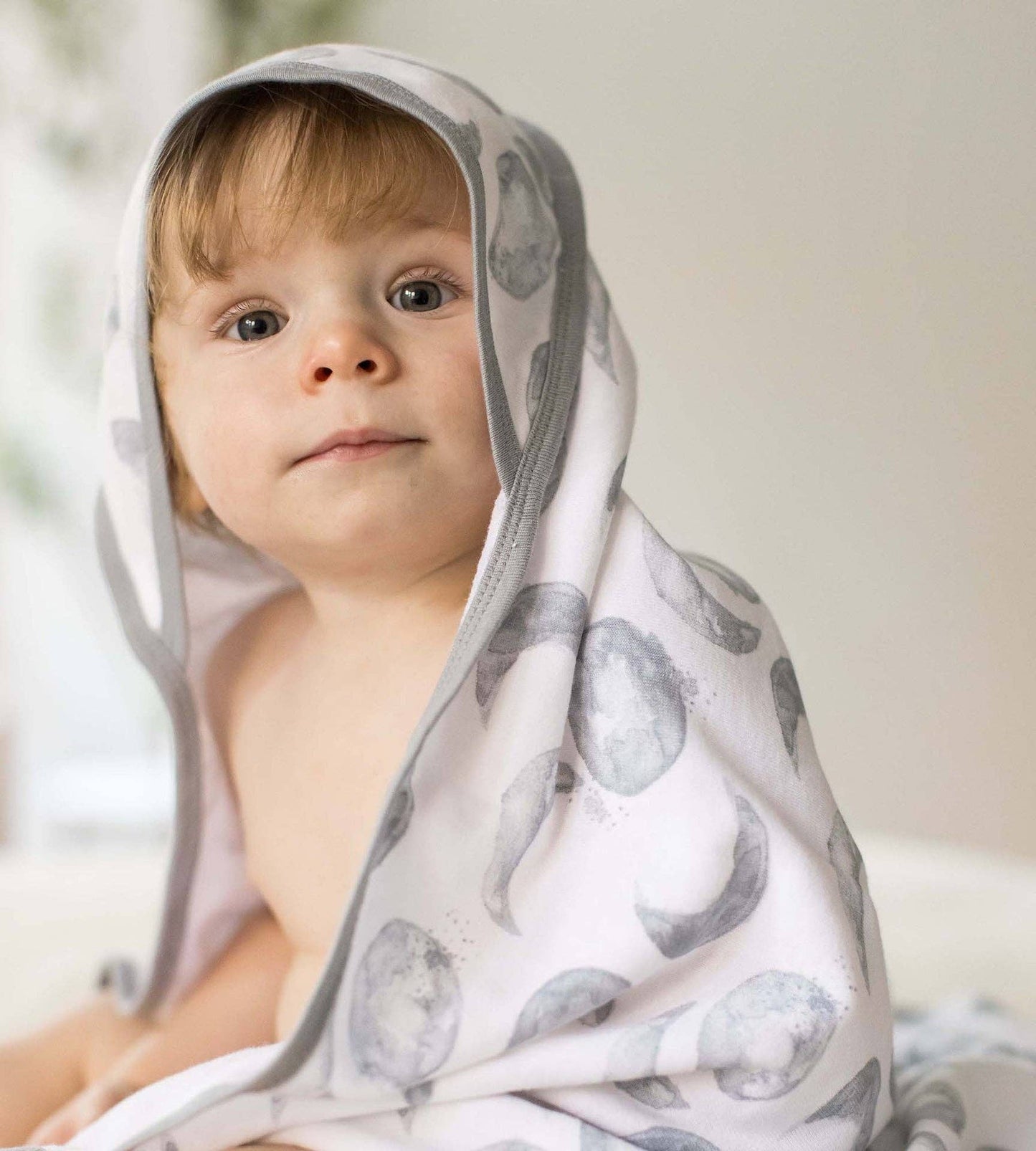 Hello Moon Knit Terry Towels  - Set of 2 | Organic Cotton