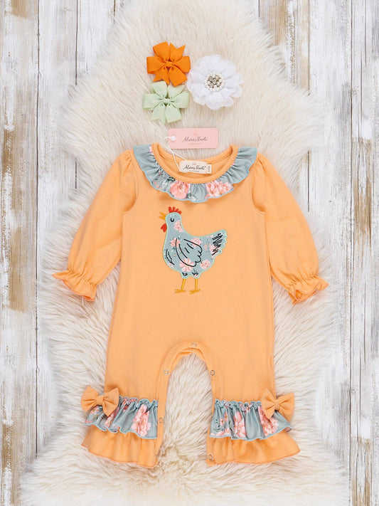 Farmhouse Floral Chick Romper
