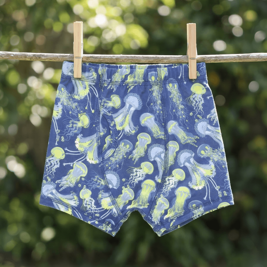 Sweet Bamboo | Boy's 3-Pack Underwear - Glow Zone, Sharky, Sweet Sea Turtle
