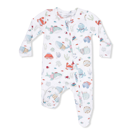 Angel Dear | Sailor Sea Creatures - 2 Way Zipper Footie