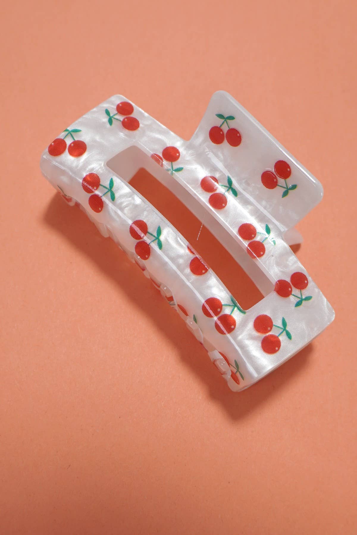 Bow Rectangle Hair Claw Clip
