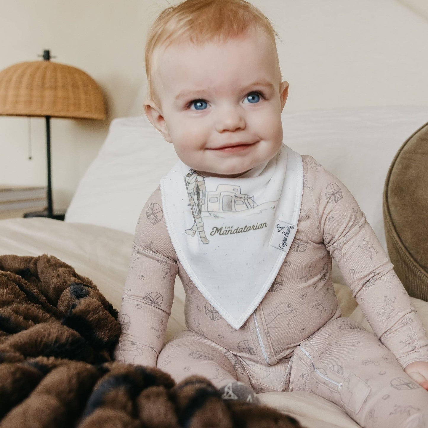 Copper Pearl | 4 Pack Baby Bandana Bibs - Star Wars Grogu