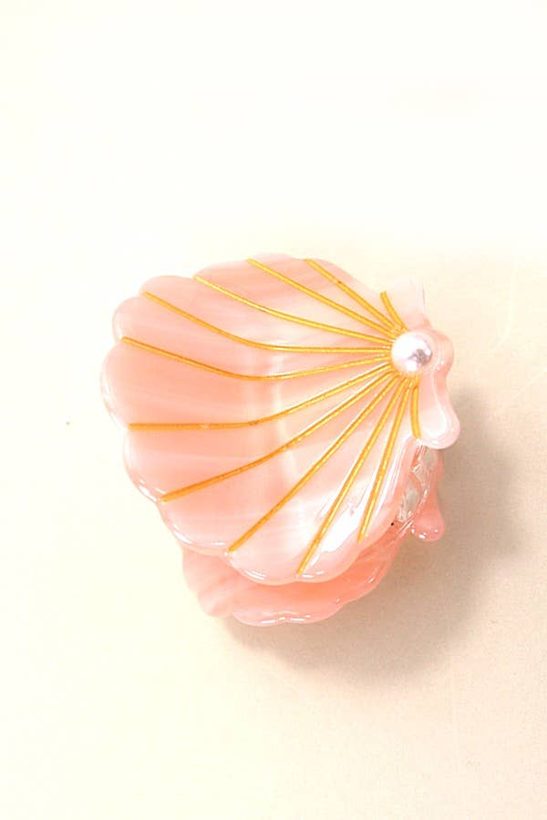 Coastal Whisper Seashell Claw Clips