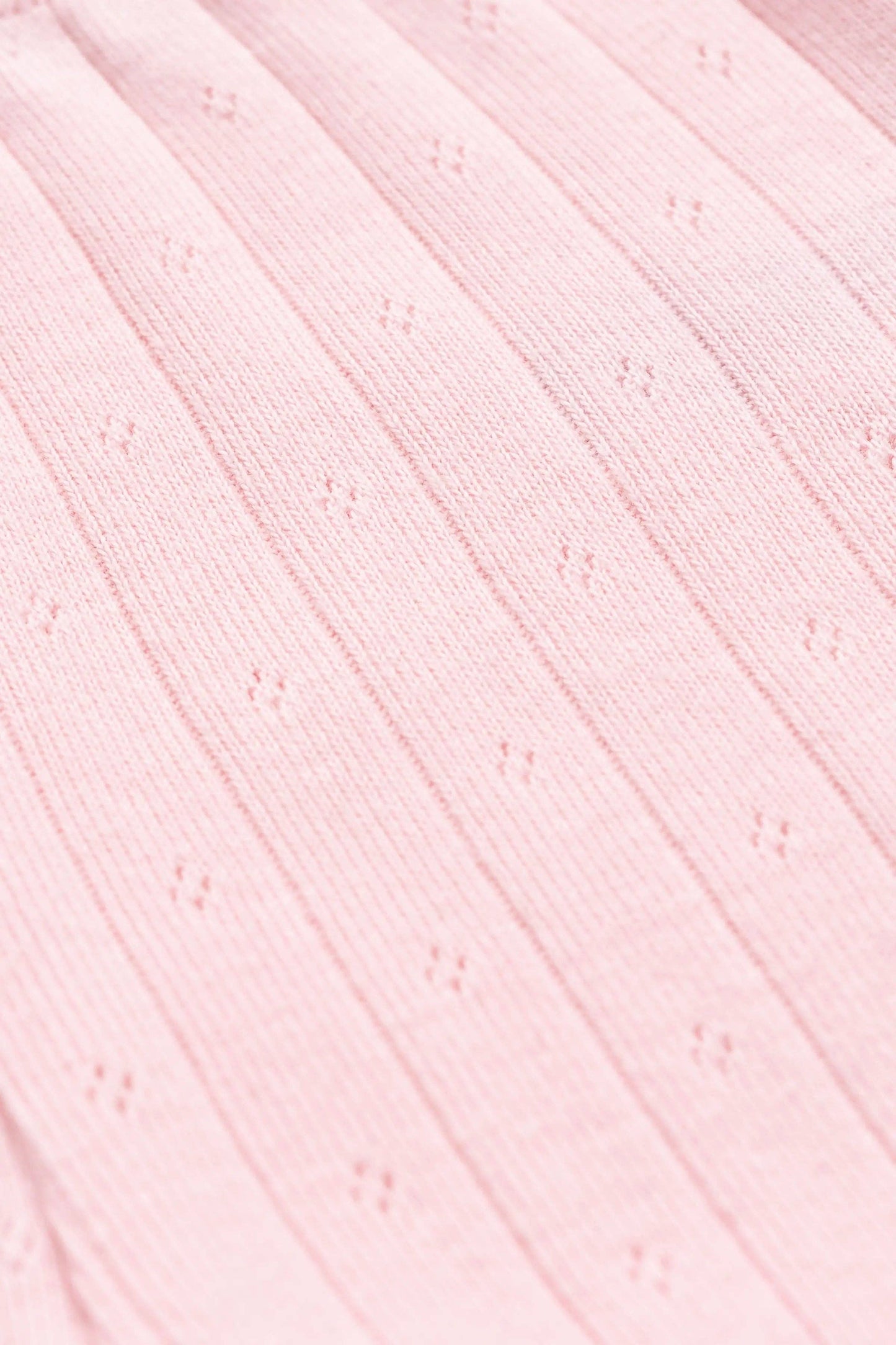 Pointelle Embroidered Rainbow Zipper One-Piece