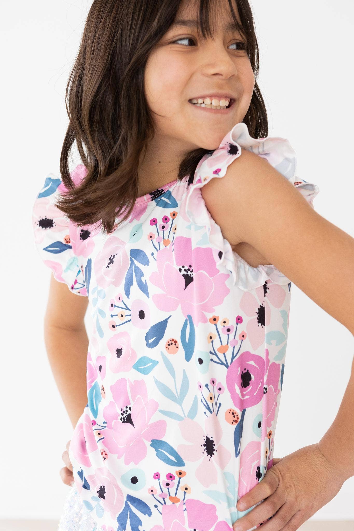 Pretty in Purple Ruffle Tee