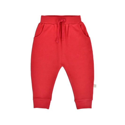 Scarlet red lounge pants | 100% organic cotton