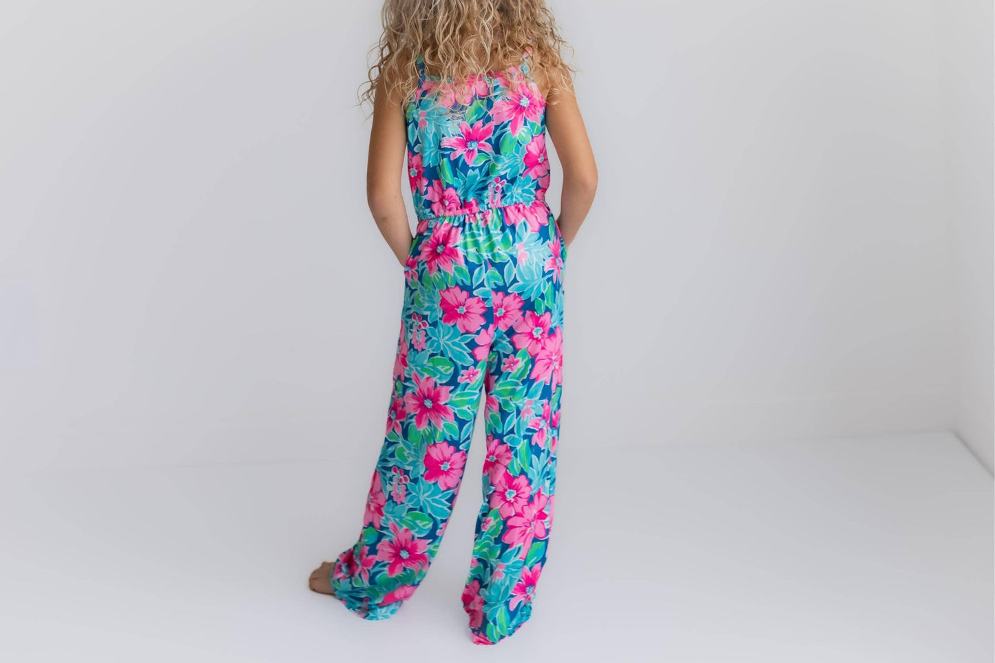 Tropical Floral Print Jumpsuit