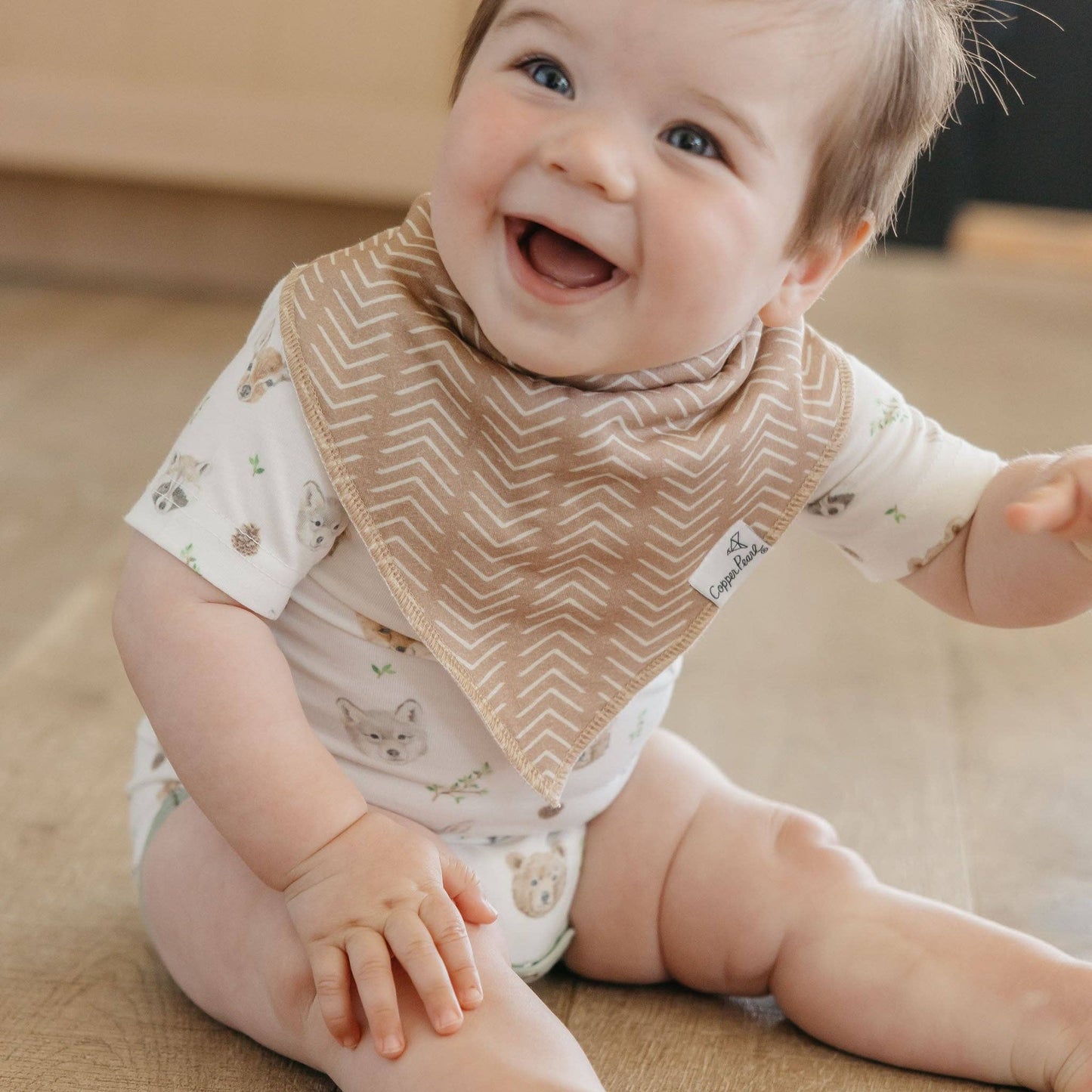 Copper Pearl | 4 Pack Baby Bandana Bibs - Wilder