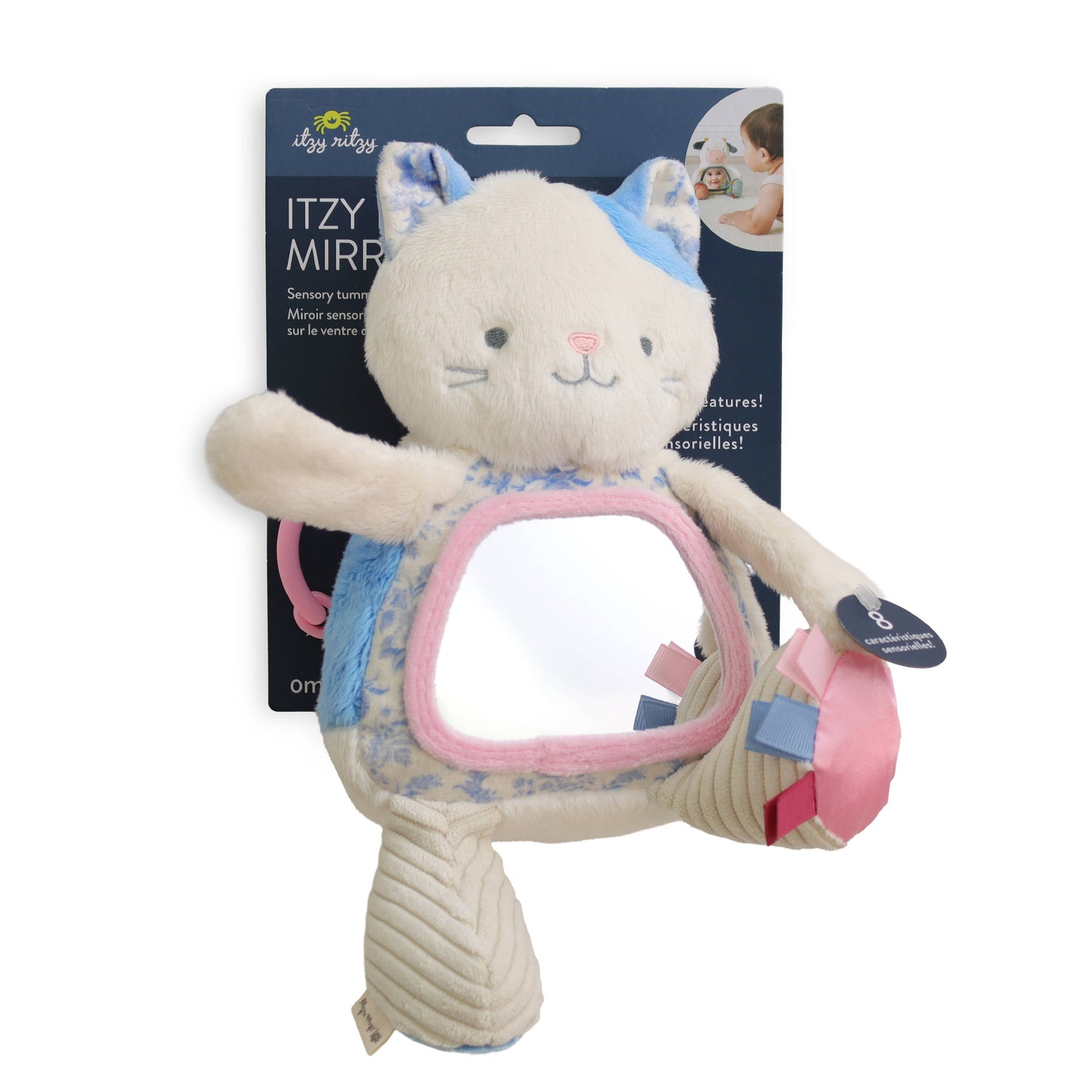 Itzy Bitzy | Itzy Bitzy Mirror™ Sensory Tummy Time Mirror - Kitty