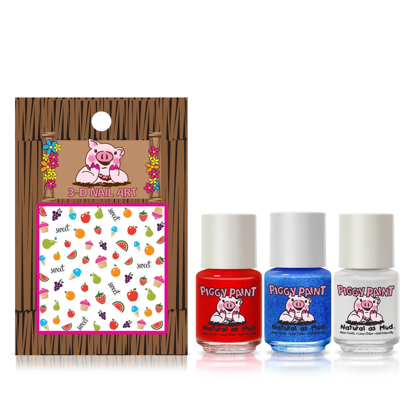 Piggy Paint - U.S. of YAY! Polish Set Non-Toxic Kids Nail Polish