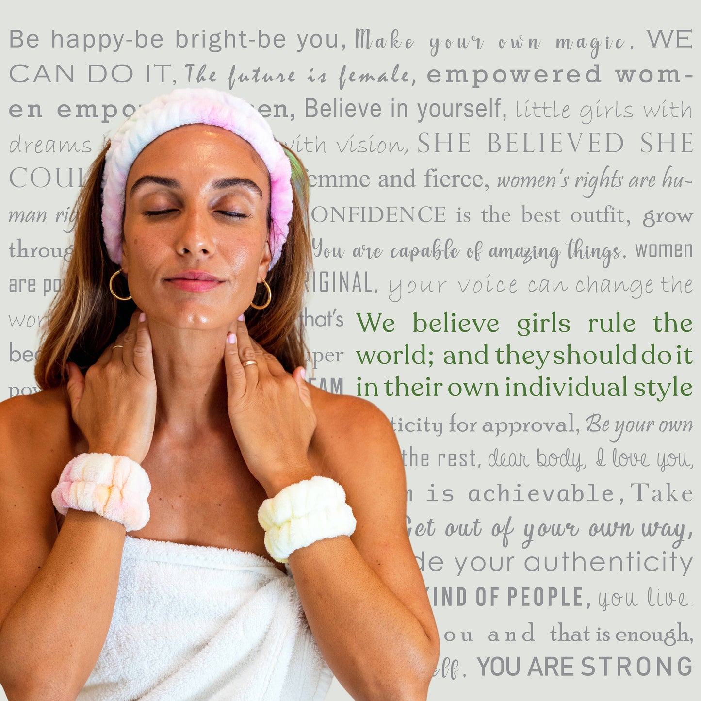 Spa Headband & Wristband Set
