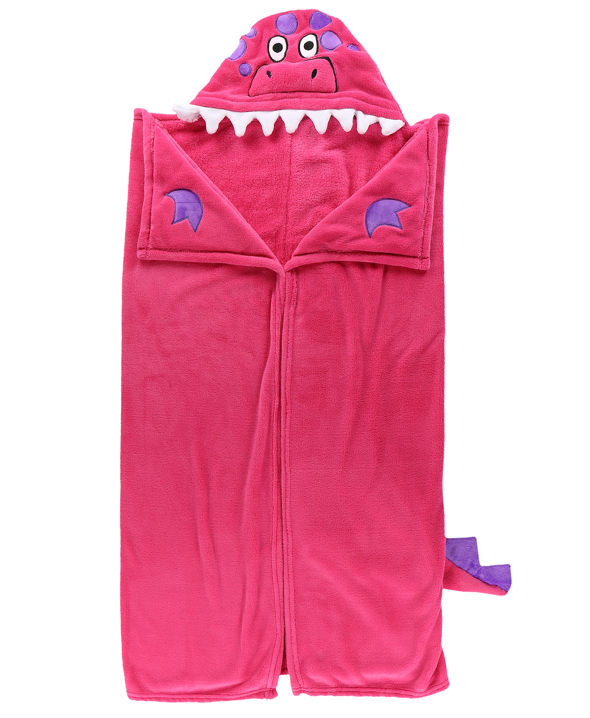 LazyOne | Wearable Hooded Fleece Blankets For Kids - Pink Dinosaur