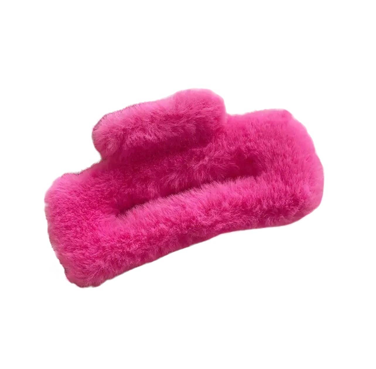 Large Furry Hair Clips